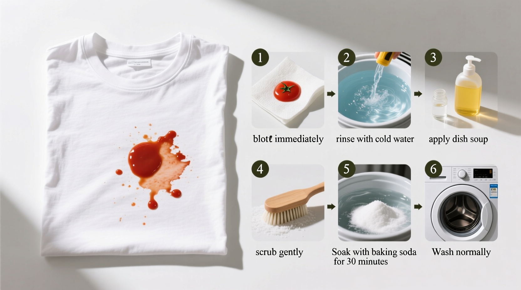 How to Remove Tomato Sauce Stains: 5 Proven Methods