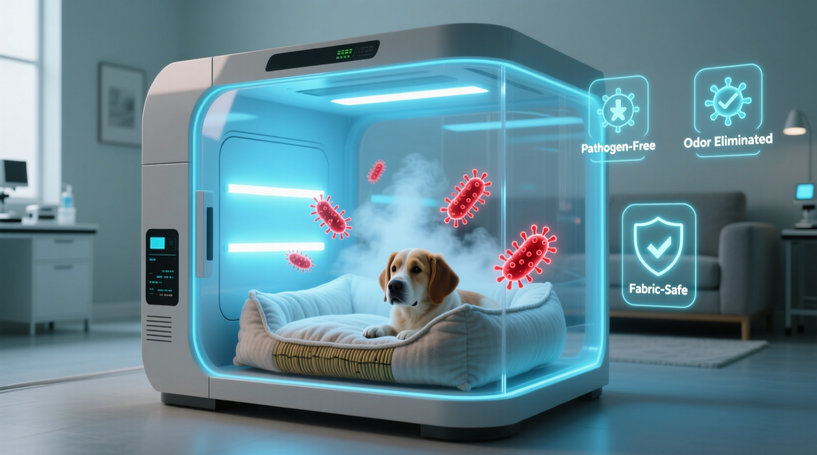 how to sanitize pet bedding without bleach or heat