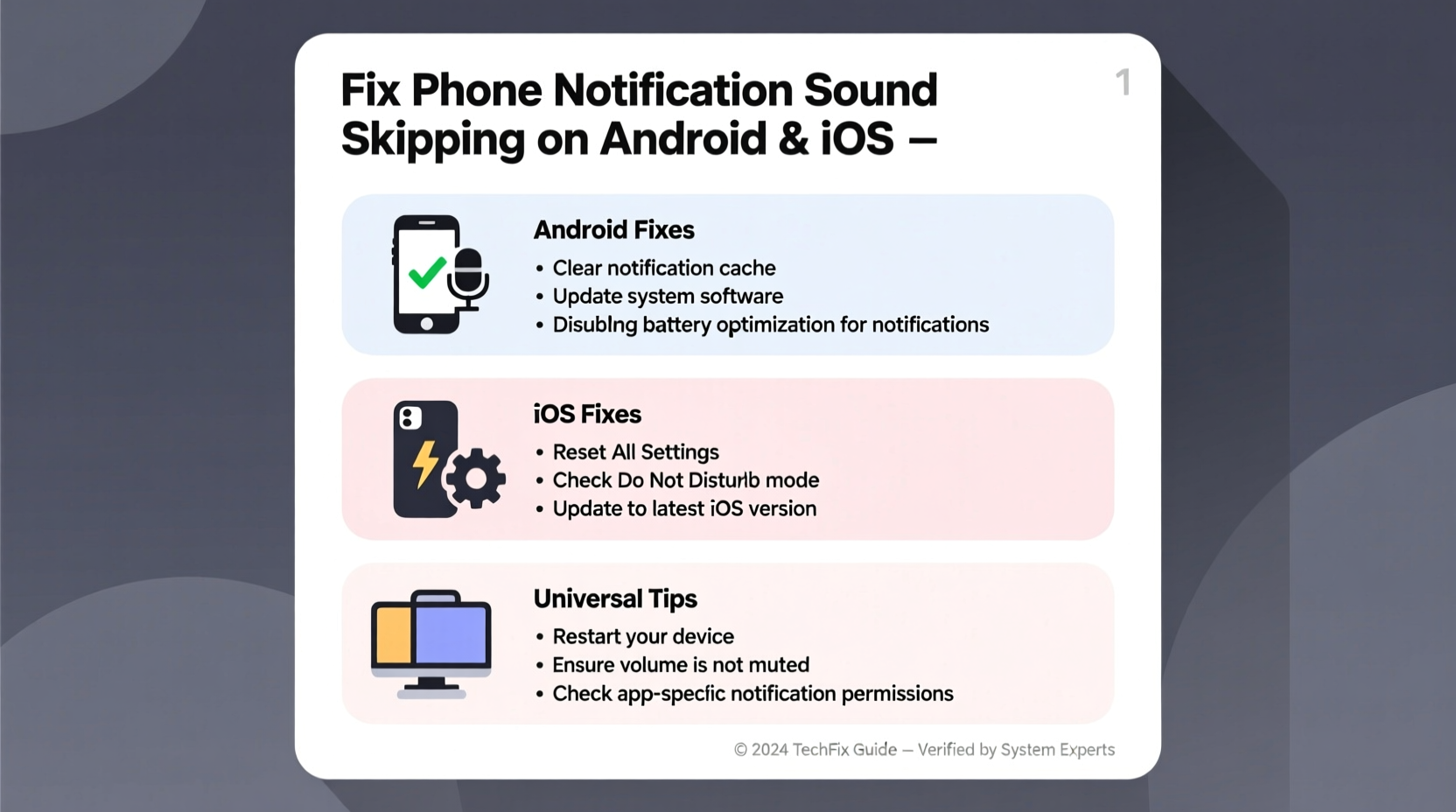 why does my phone notification sound skip or cut off fix android and ios glitches