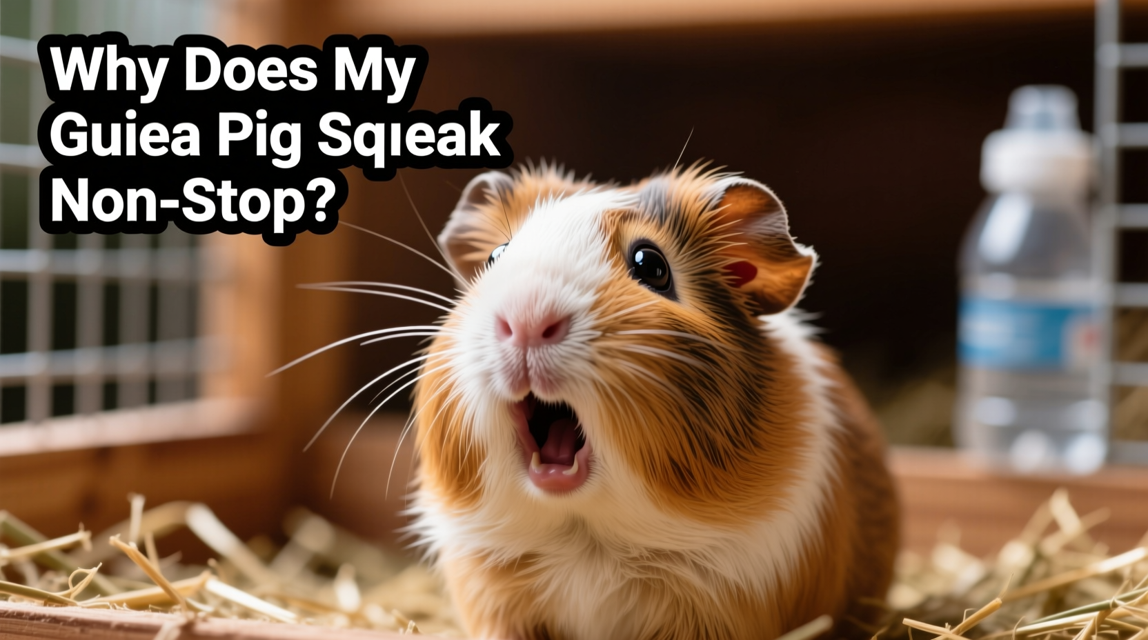 why does my guinea pig squeak non stop understanding vocalizations