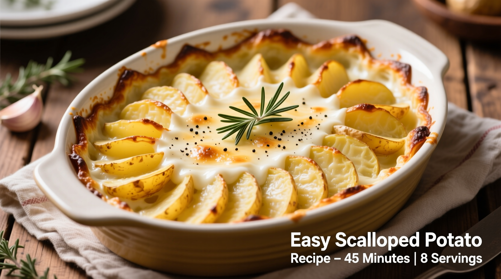 Easy Scalloped Potato Recipe: 6 Ingredients, 60 Minutes
