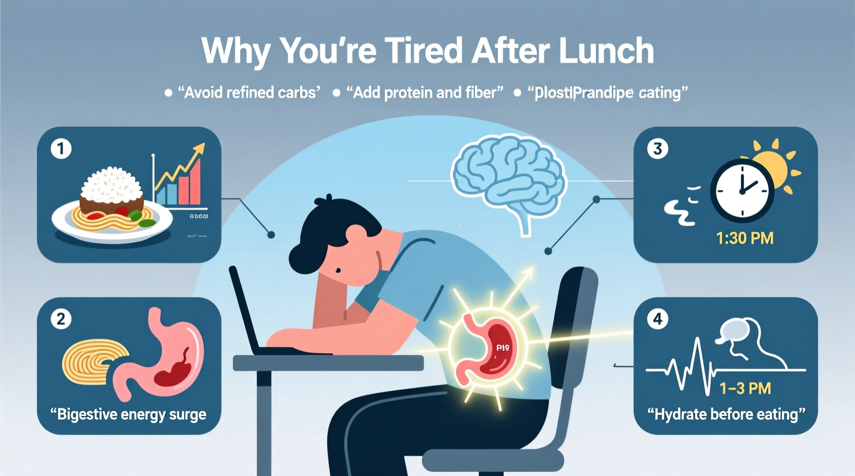 why am i always tired after lunch causes and simple dietary tweaks