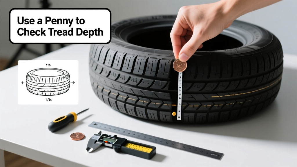 How to Check Tire Tread Depth at Home