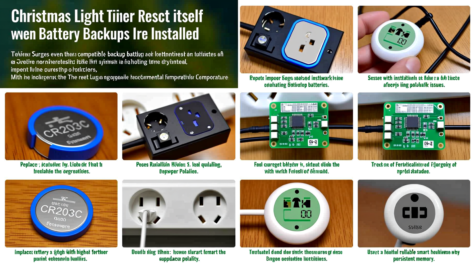 why does my christmas light timer reset itself checking battery backups