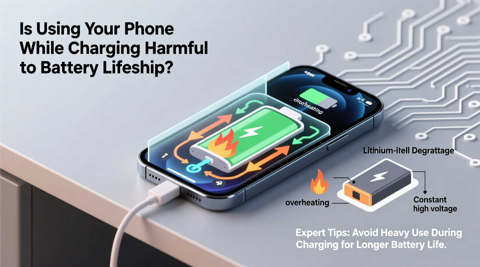 is using your phone while charging harmful to the battery lifespan