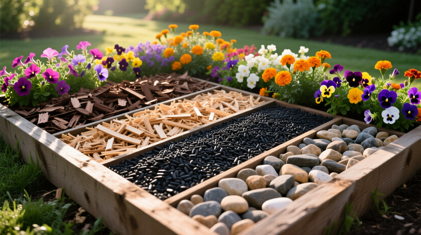 mulch types for flowerbeds
