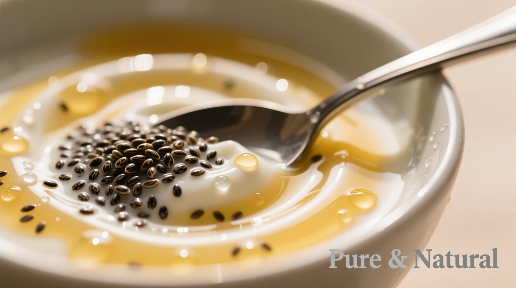 chia seeds in yogurt