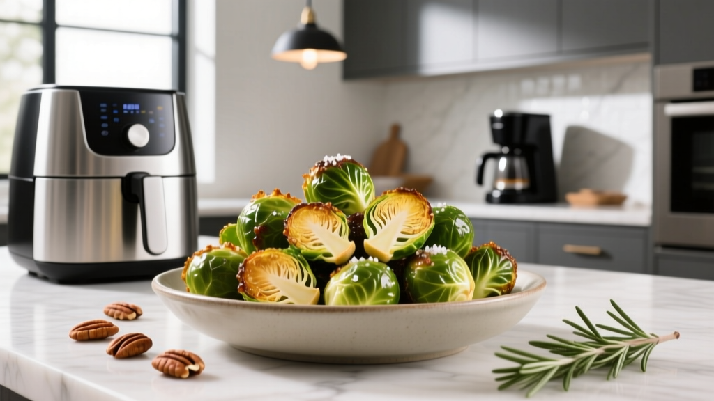 Crispy Air Fryer Brussels Sprouts (5-Min Prep!)
