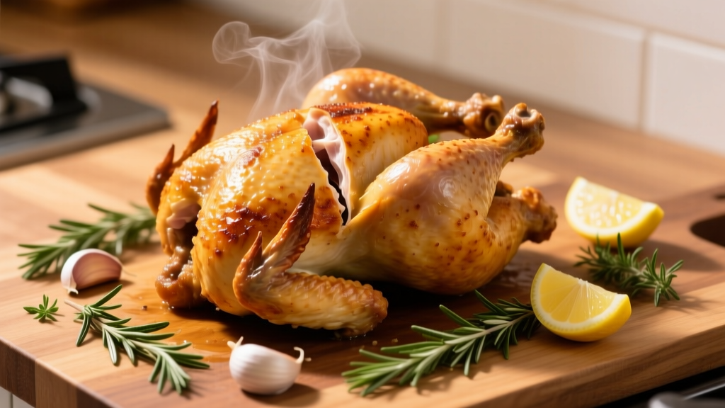Air Fry Whole Chicken in Ninja Foodi: Crispy & Juicy