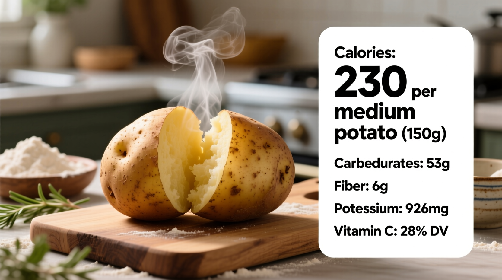 calories in a baking potato
