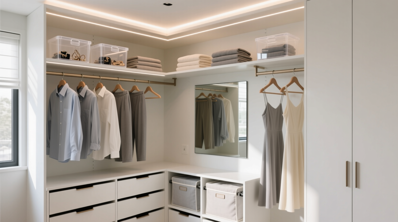 best way to organize a small closet for maximum space and style