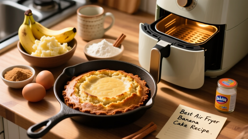 Best Air Fryer Banana Cake (Crispy Edges, Moist Crumb)