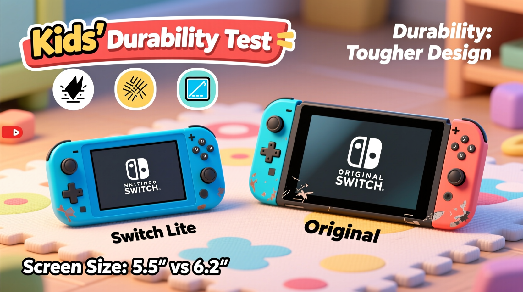 switch lite vs original switch for kids durability and screen size