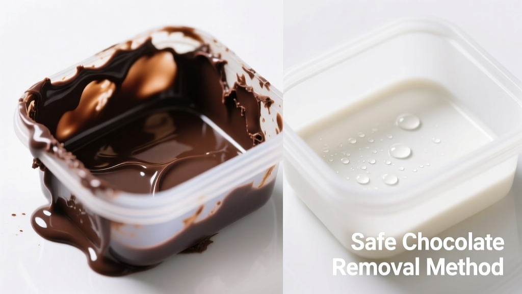 How to Remove Chocolate from Plastic Containers Safely