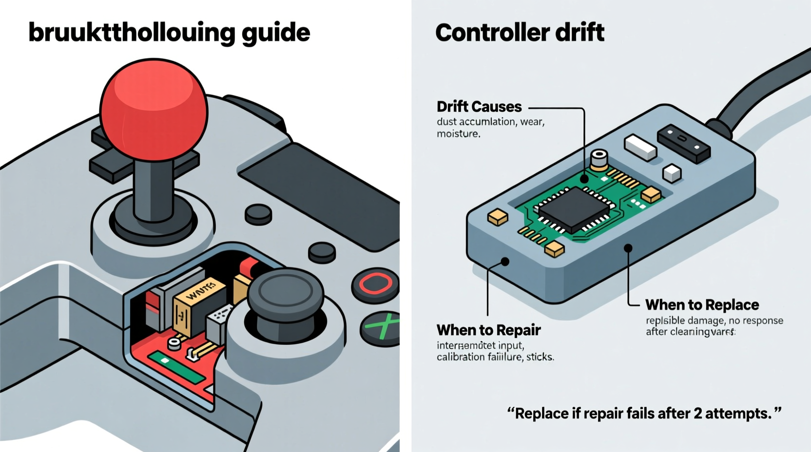 why does my controller drift and when should you replace it vs repair