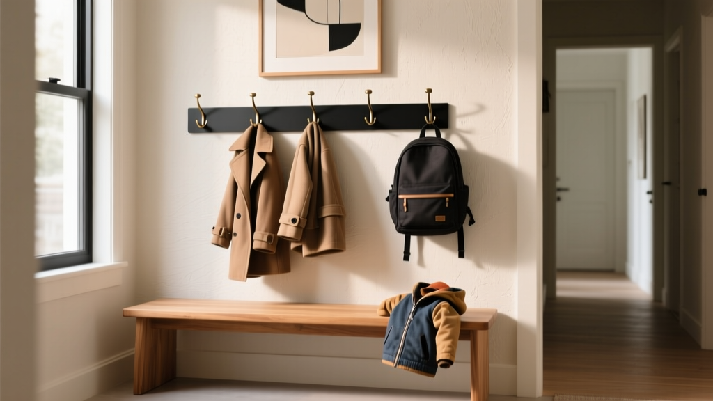 Best Entryway Bench & Hooks for Families