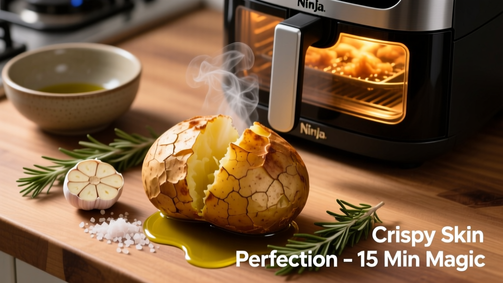 Crispy Jacket Potato in Ninja Air Fryer