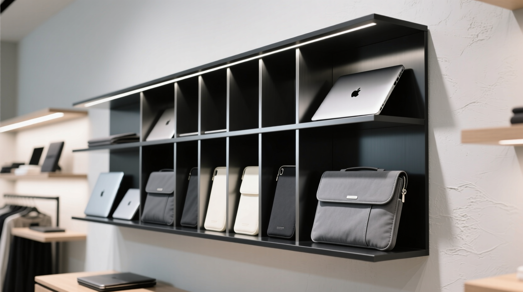 closet organization tips for laptop sleeves