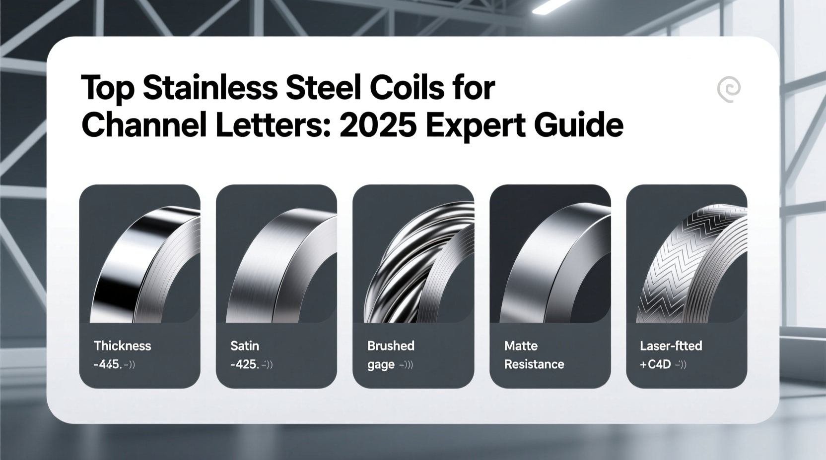 best stainless steel coils channel letter