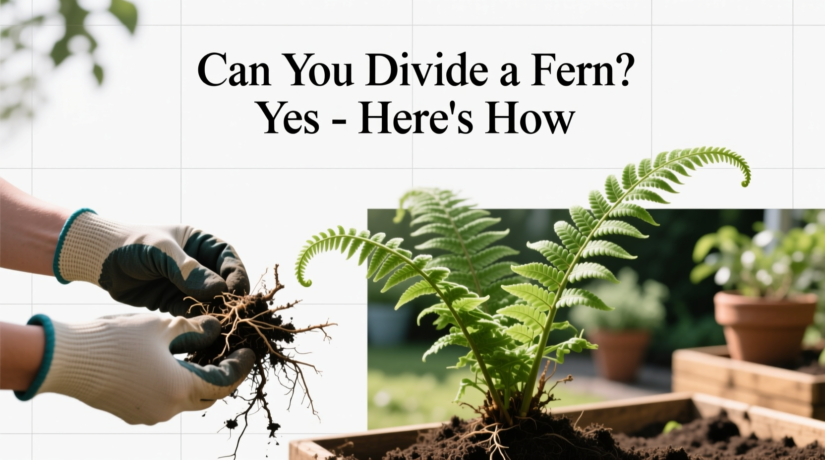 Divide Ferns in 3 Steps | TheHomeSprouts