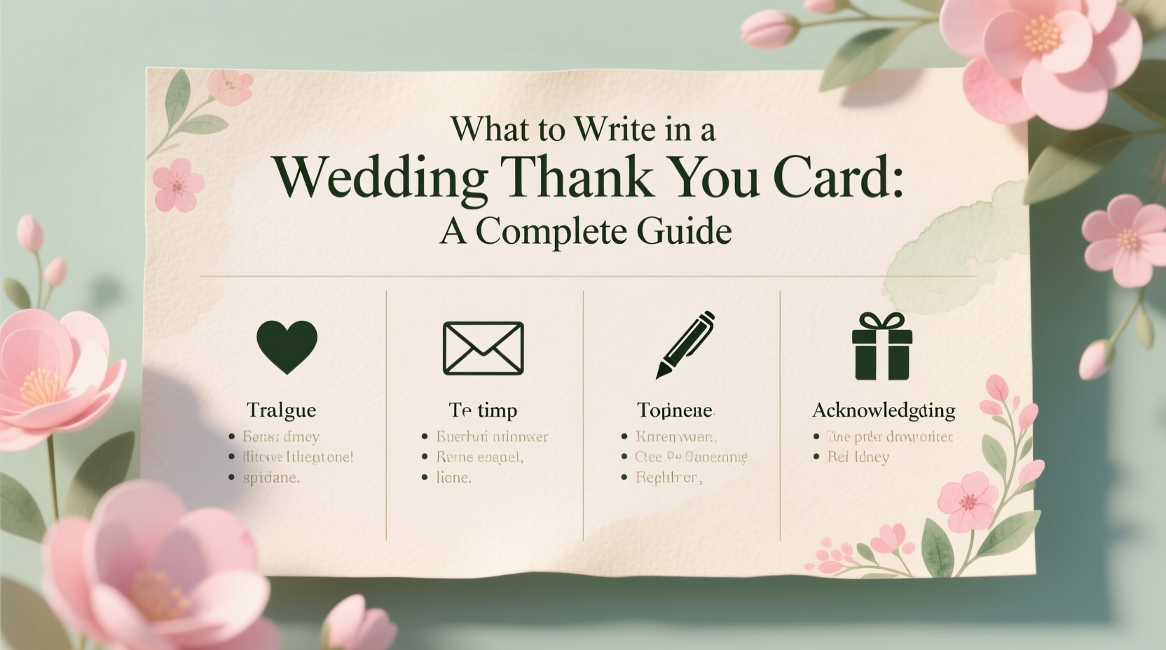 what to write in a wedding thank you card