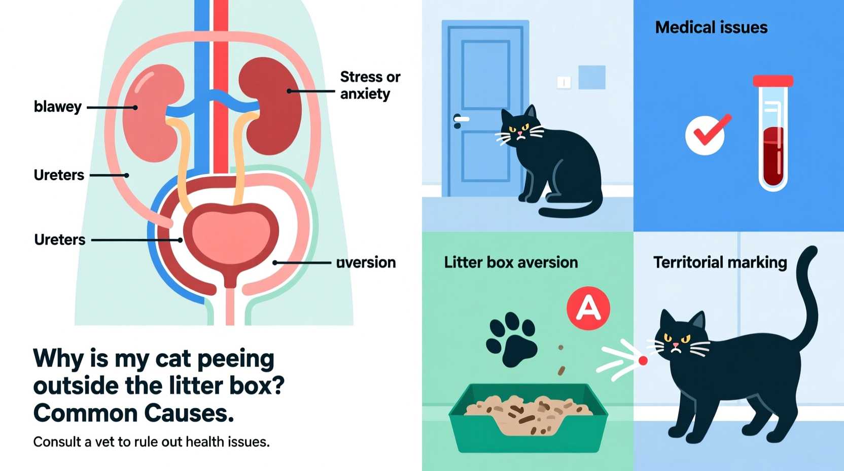 why is my cat peeing outside the litter box common causes