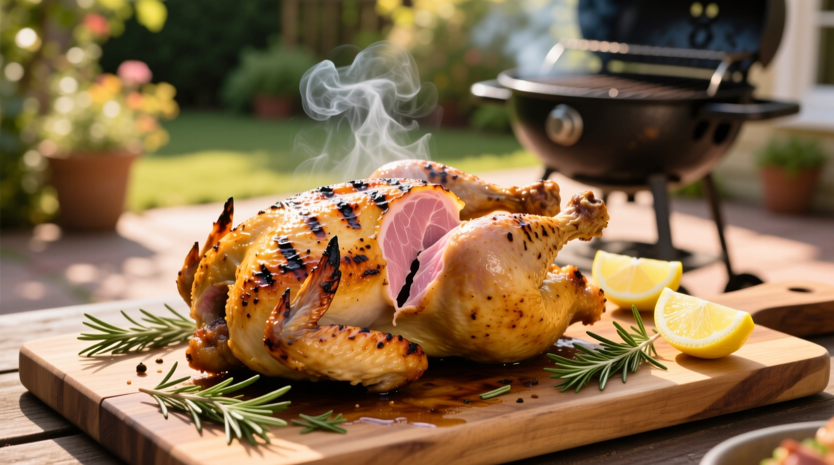 grilled spatchcocked chicken