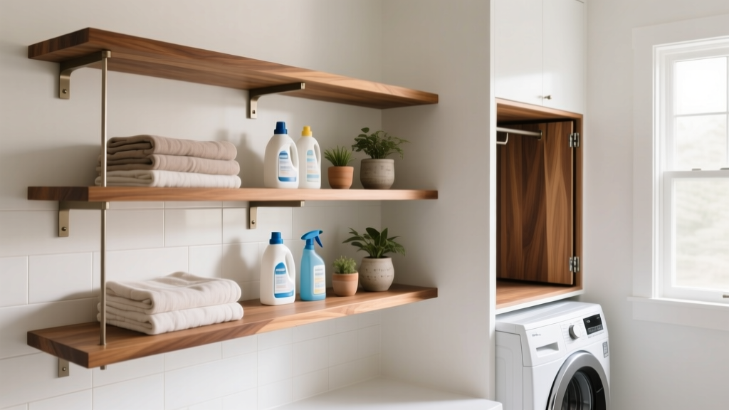 Best Wood Shelves for Laundry Room Organization