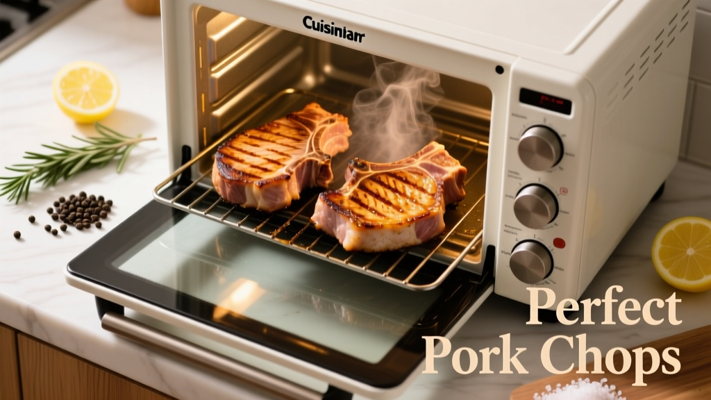 Perfect Pork Chops in a Cuisinart Toaster Oven