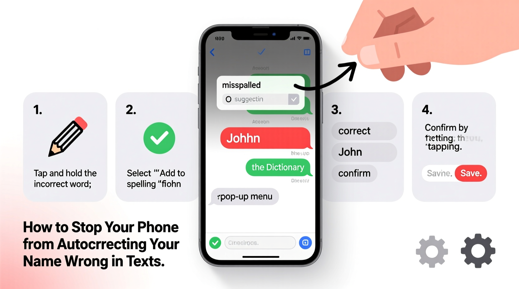 how to stop your phone from autocorrecting your name wrong in texts