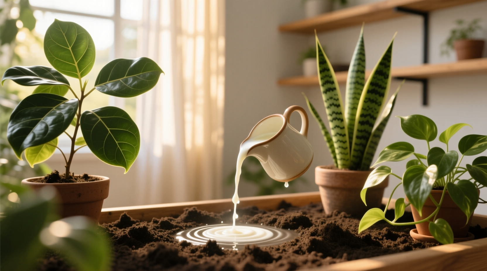 using milk for plant care