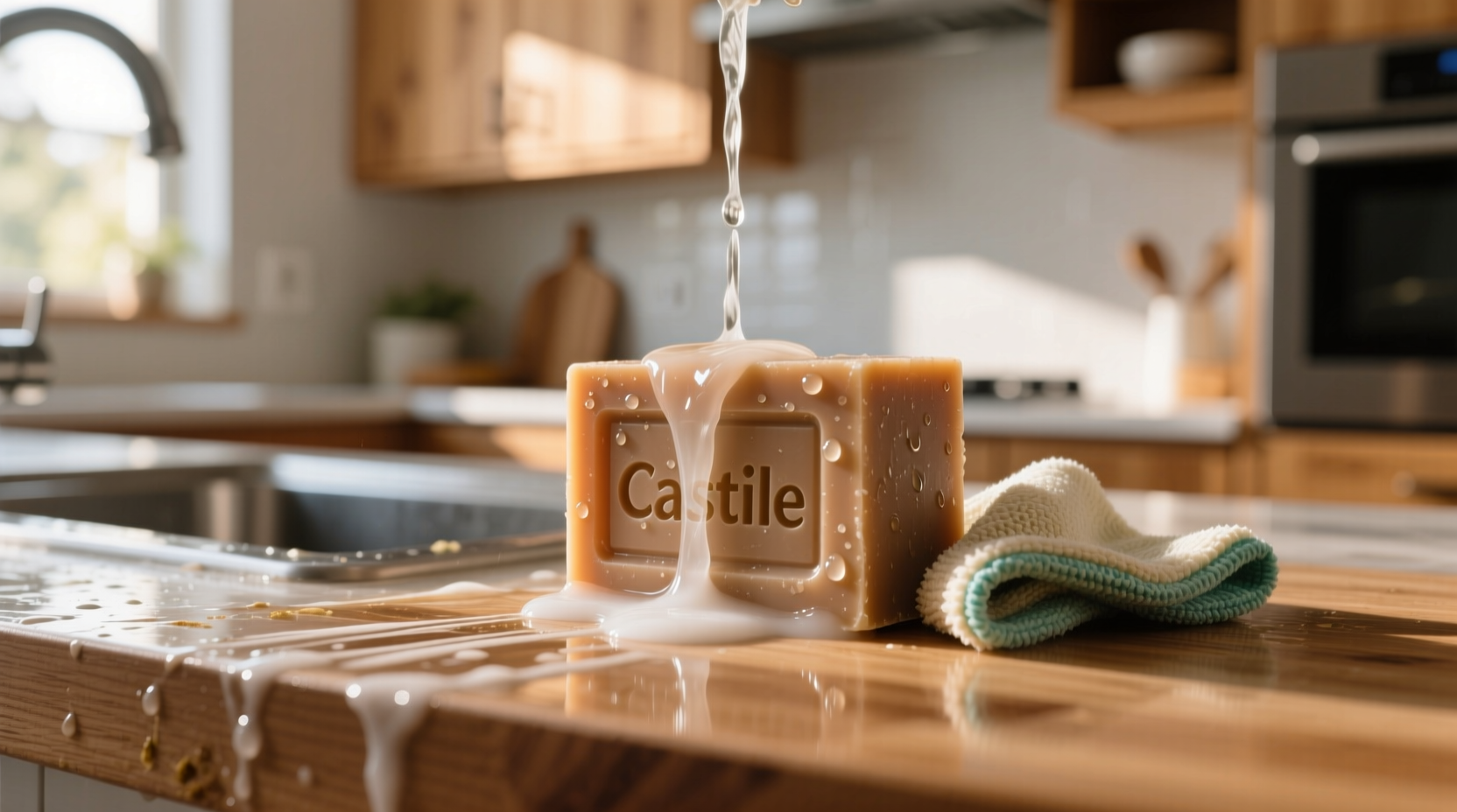 use castile soap to clean house