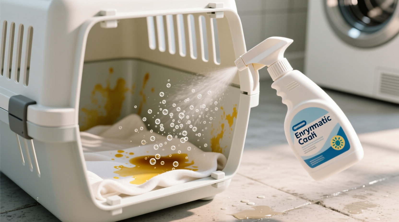 laundry tips remove urine odor from pet carrier liners