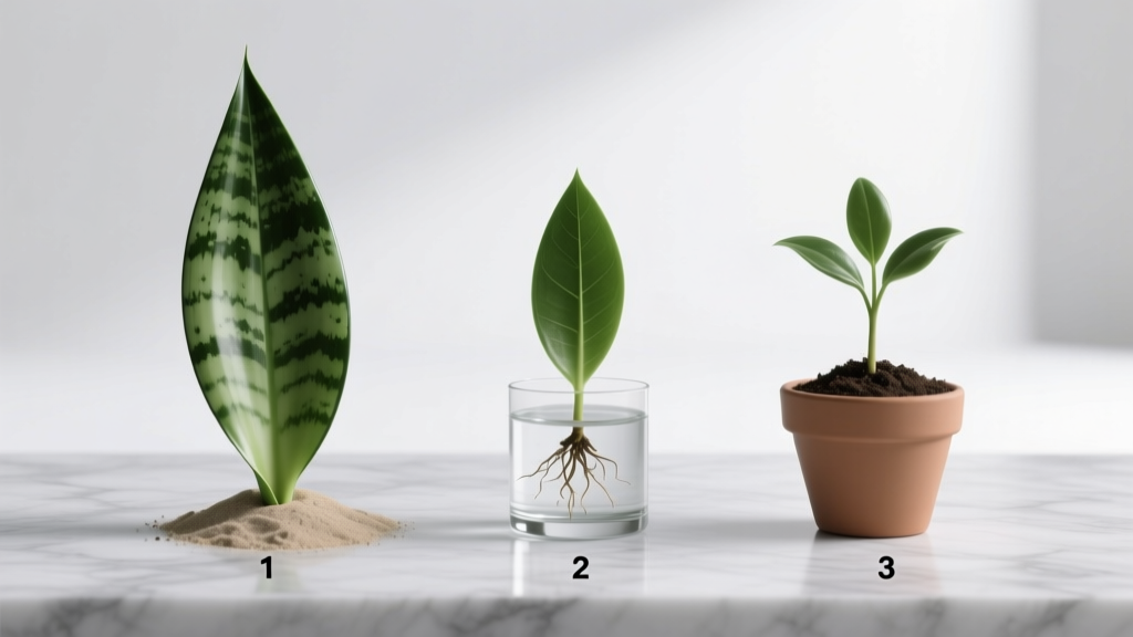 Sansevieria Propagation: 3 Indoor Methods That Work