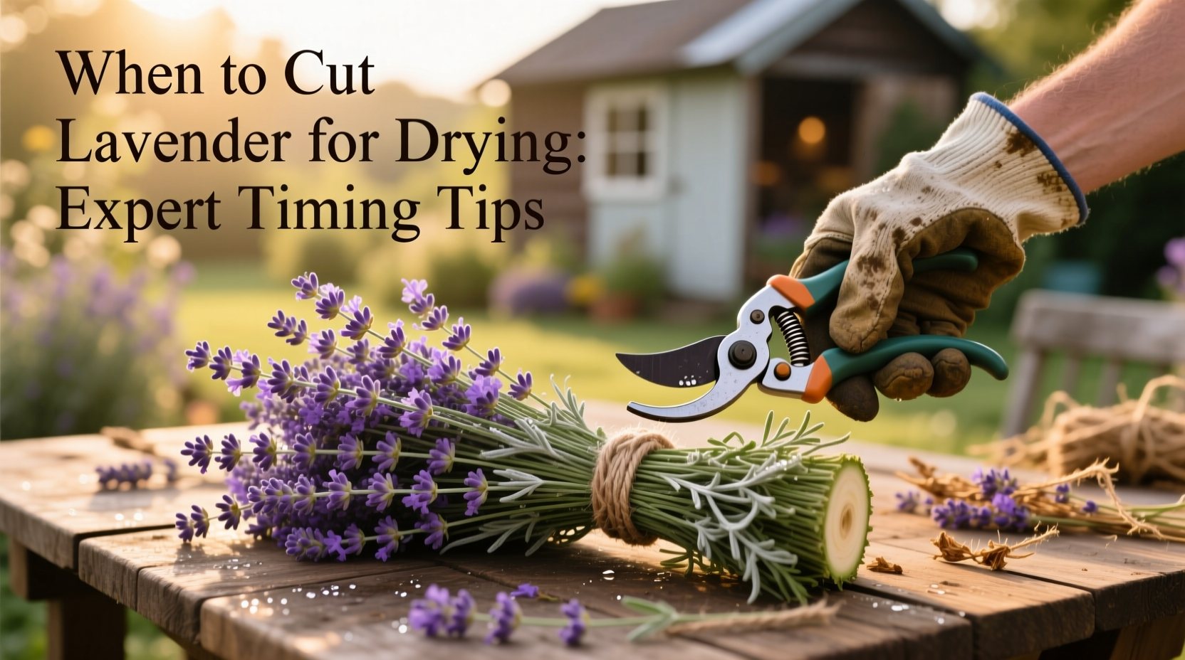 Cut Lavender at Peak Bloom | TheHomeSprouts