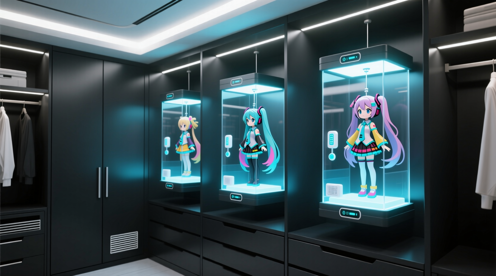 how to store anime figures without dust in closets