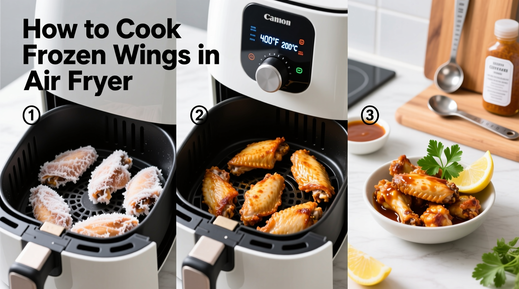 how to cook frozen wings in air fryer