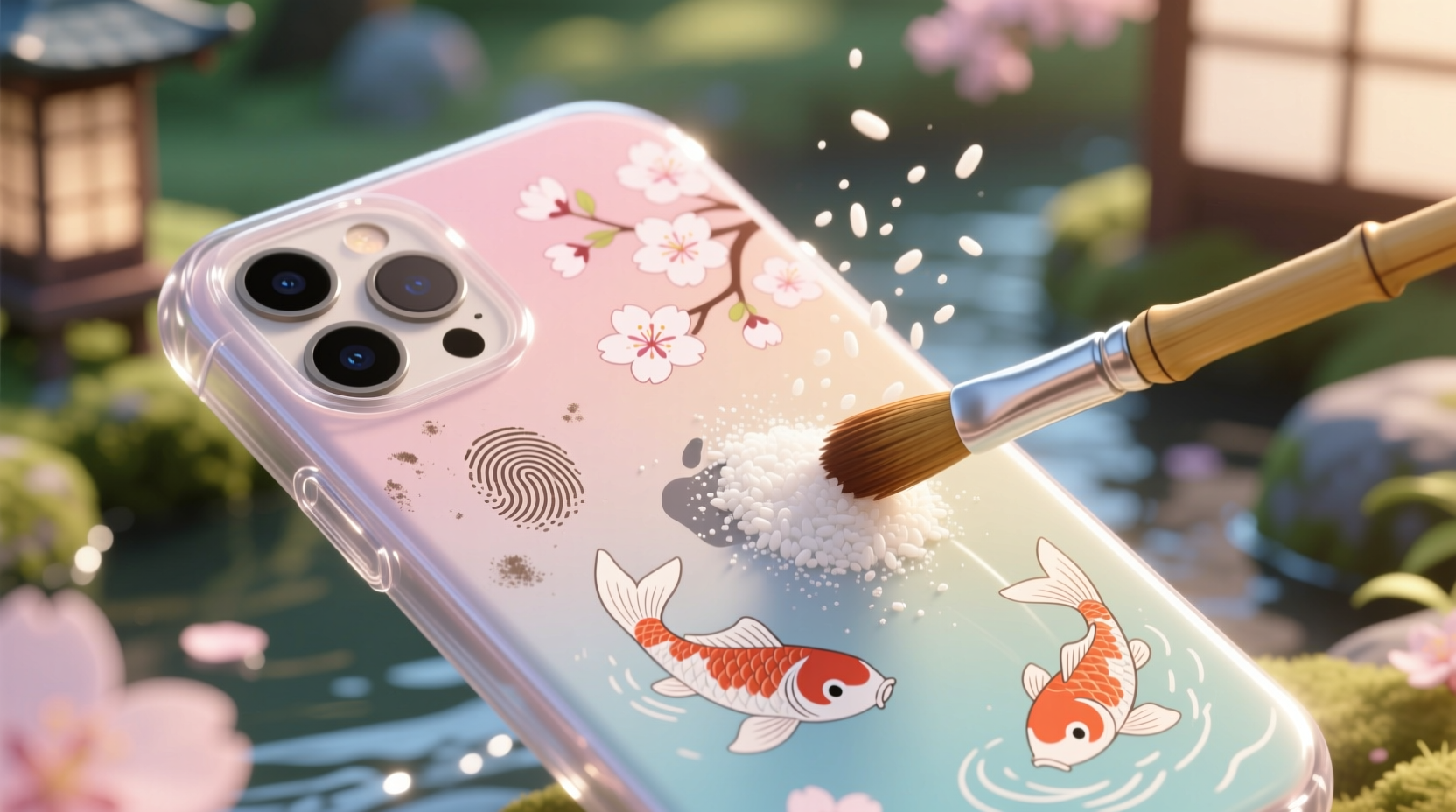 eco friendly cleaning rice starch for anime case smudges