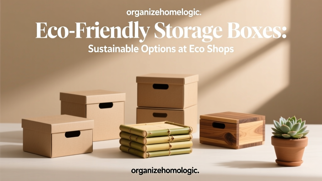 Eco-Friendly Storage Boxes: Sustainable Options at Eco Shops