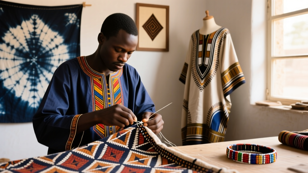 Senegalese Boubou Tailoring Techniques And Cotton Weave Types