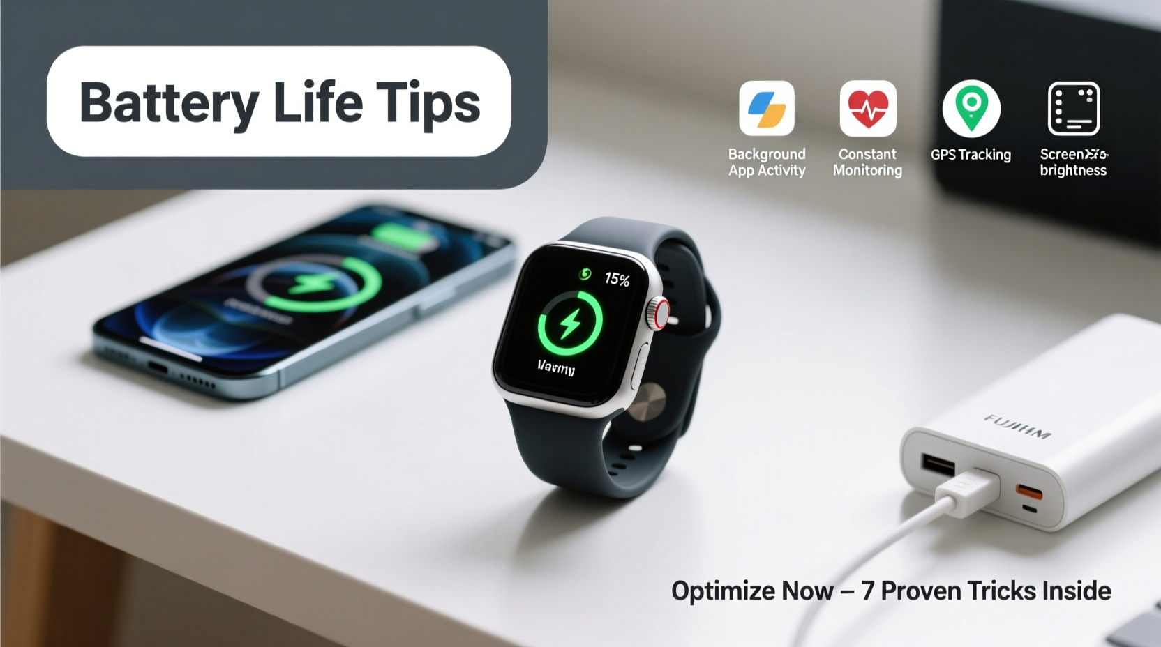 why is my smartwatch battery dying in half a day optimization tricks inside