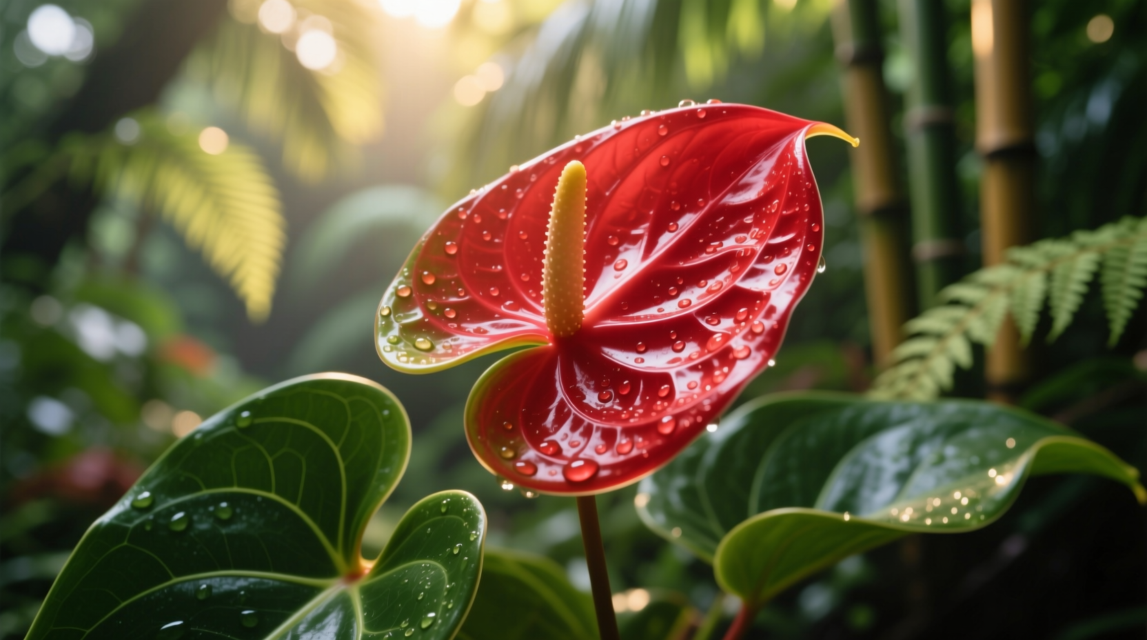 blooming anthurium