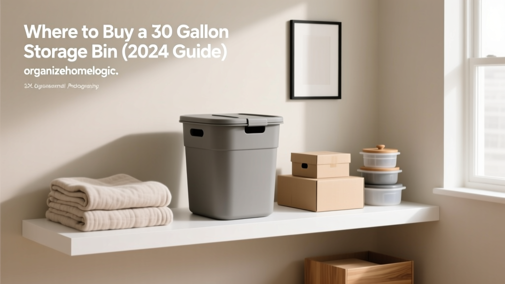 Where to Buy a 30 Gallon Storage Bin (2024 Guide)