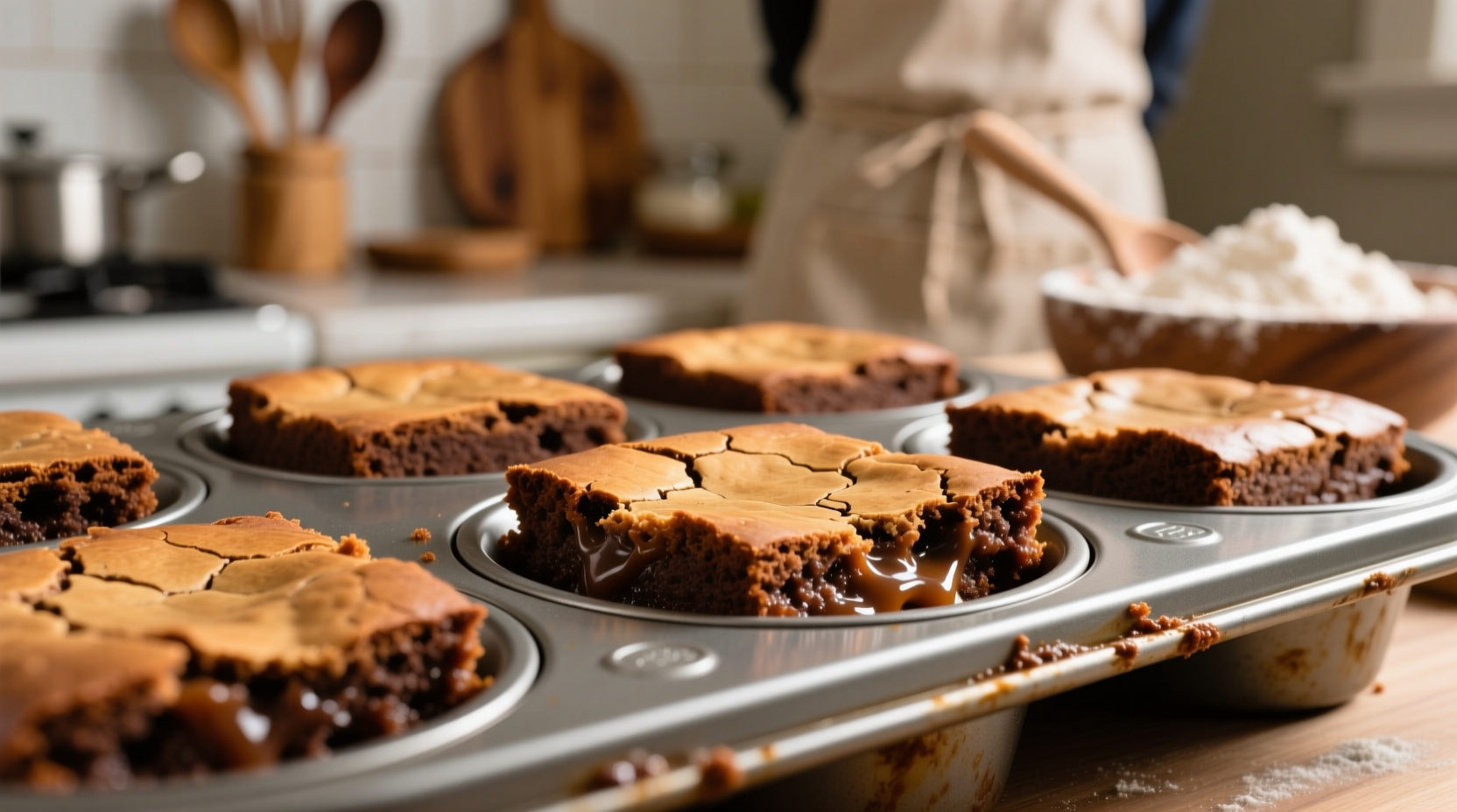 make brownies in a muffin tin and get an edge piece eve