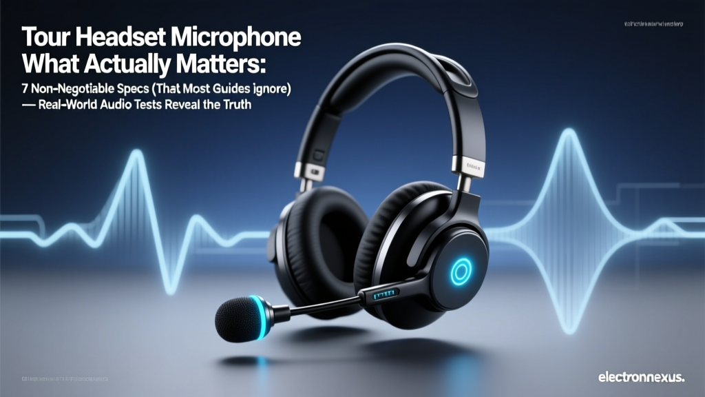 Tour Headset Microphone What Actually Matters: 7 Non-Negotiable Specs (That Most Guides Ignore) — Real-World Audio Tests Reveal the Truth