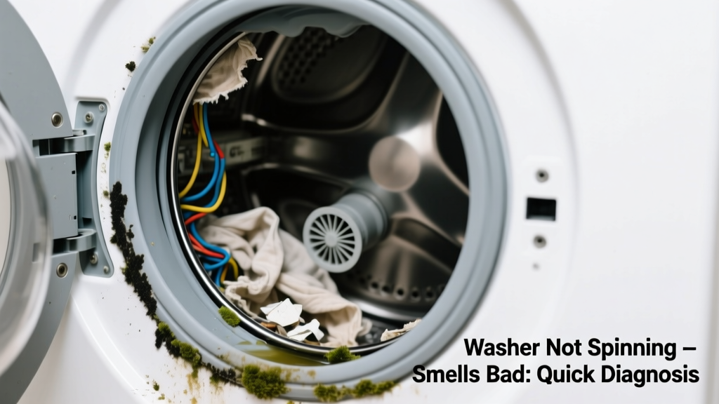 Washer Not Spinning & Smells Bad: Quick Diagnosis