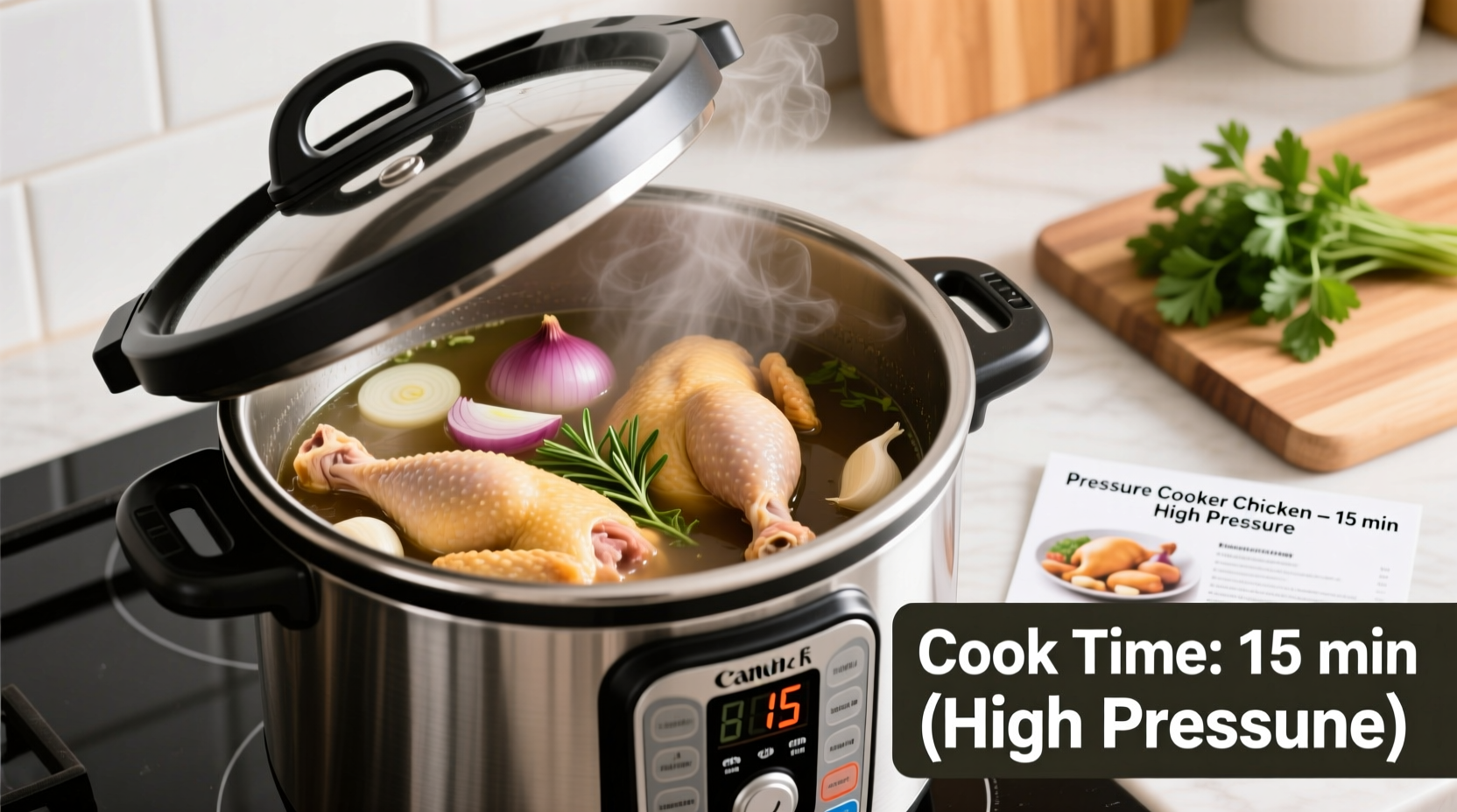 how long cook chicken in pressure cooker