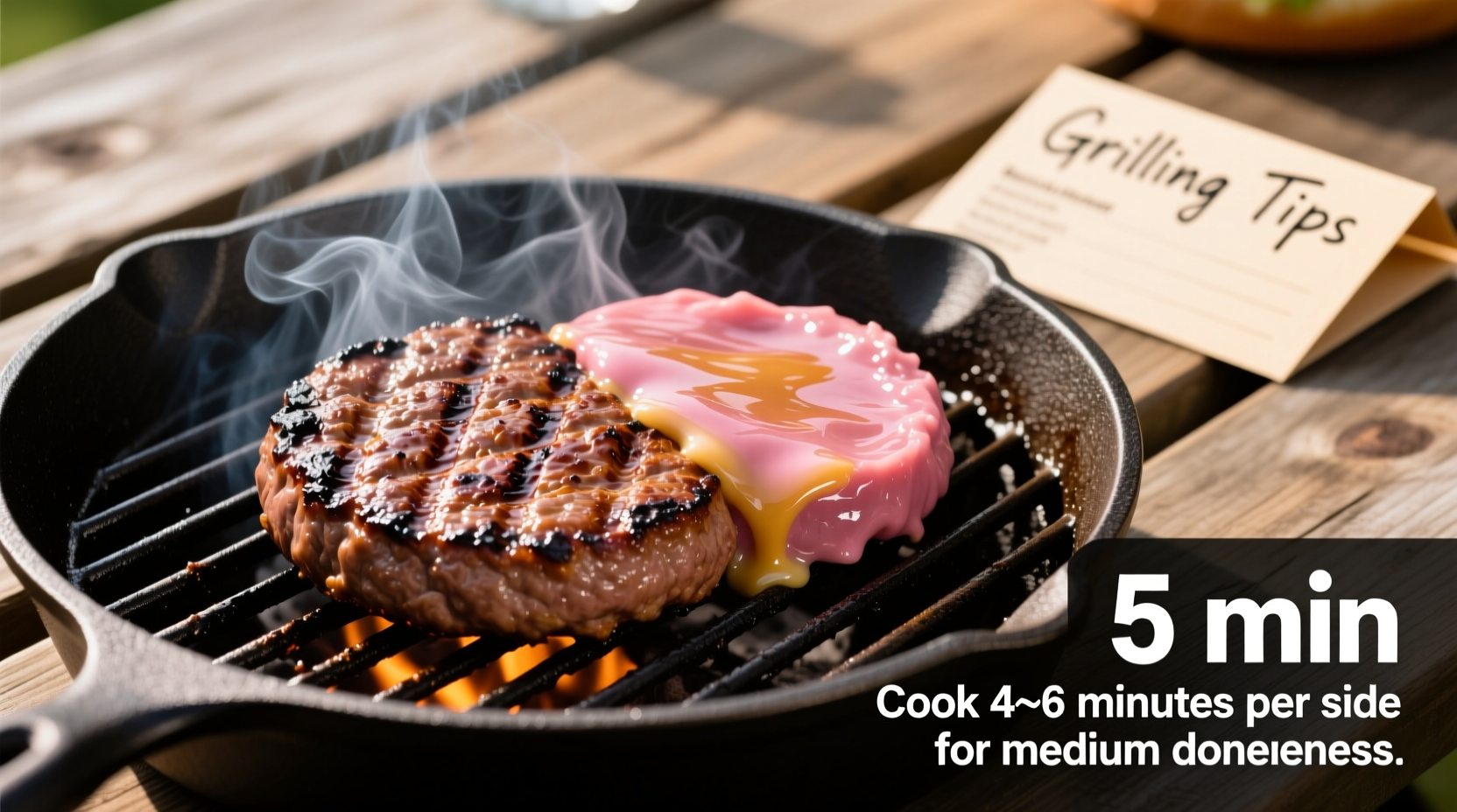 how long to cook burger on grill