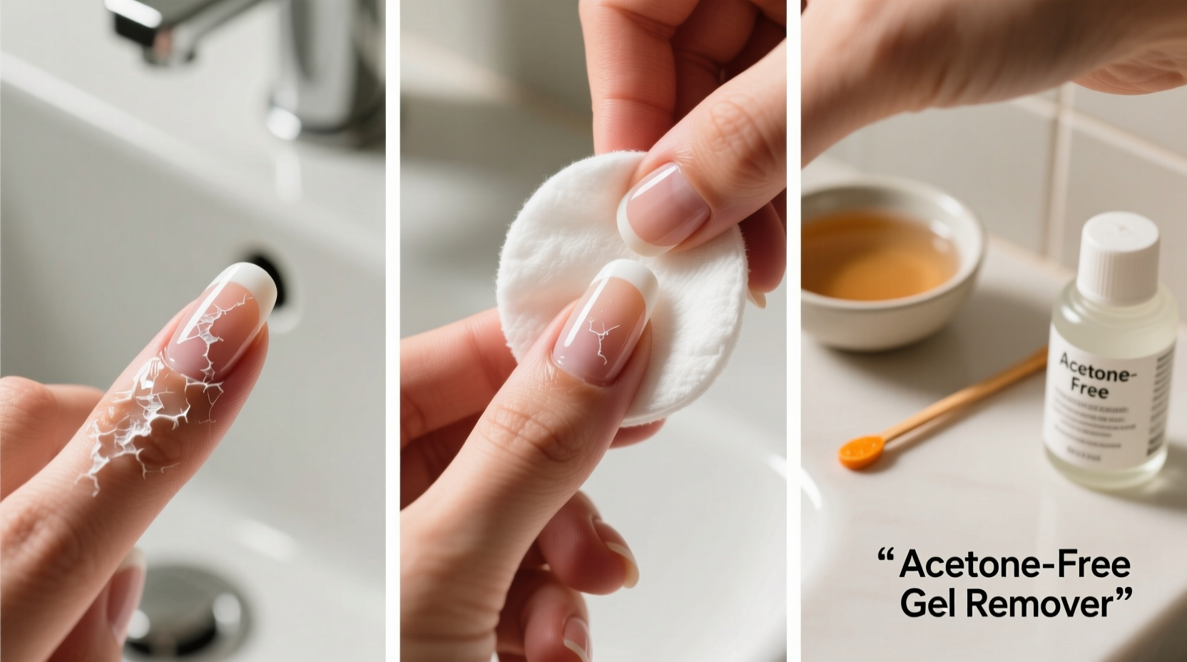 how to remove gel polish at home without acetone damage