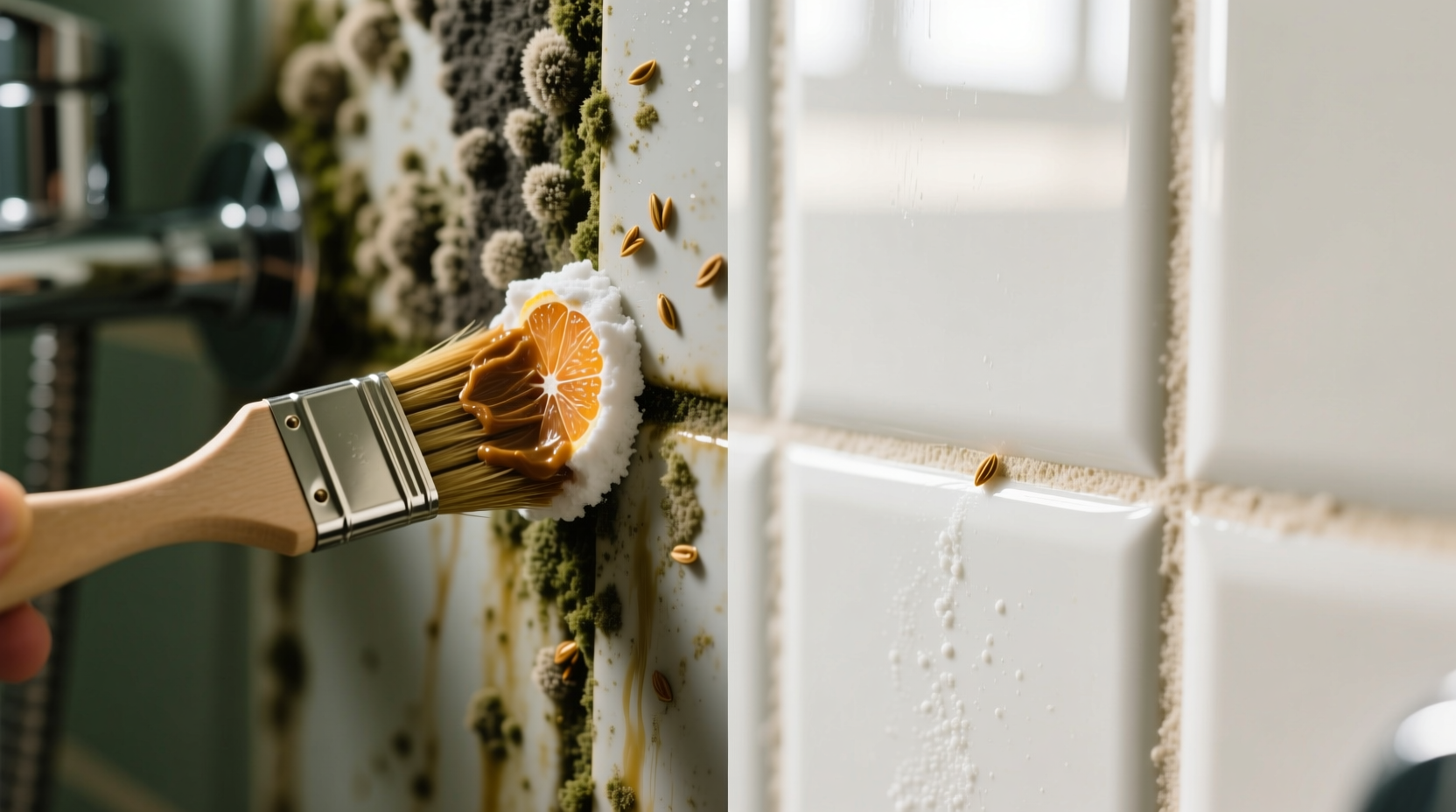 eco friendly mildew removal for shower grout